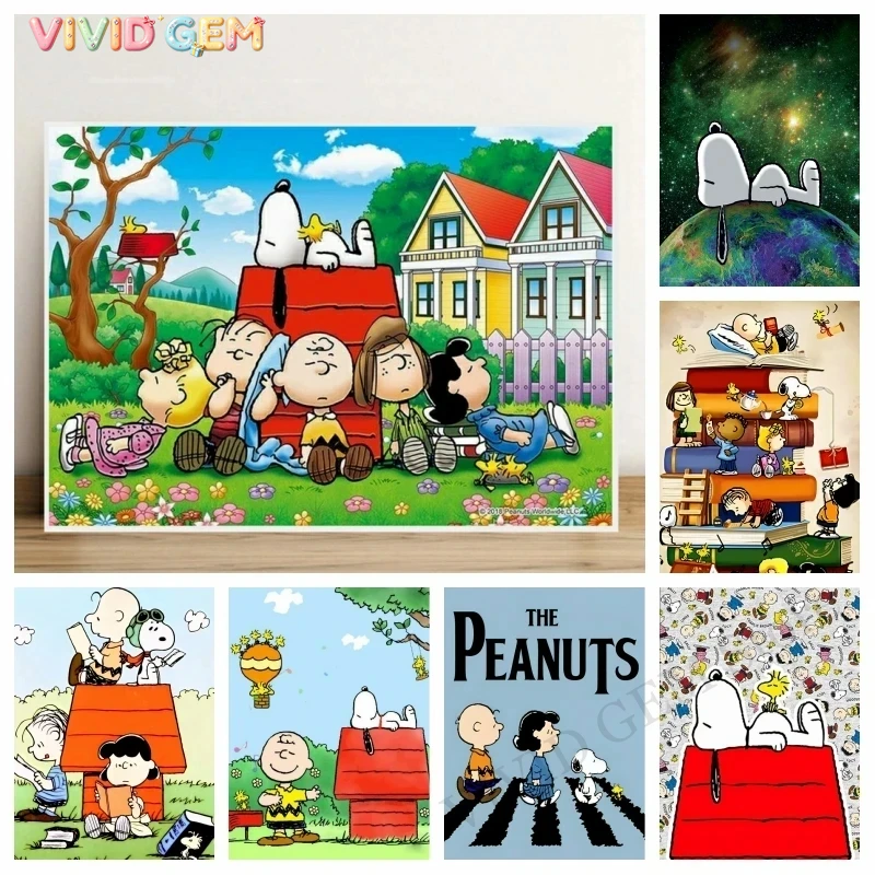 Resin Art Canvas - VIVID GEM 2026 New Cute Snoopy