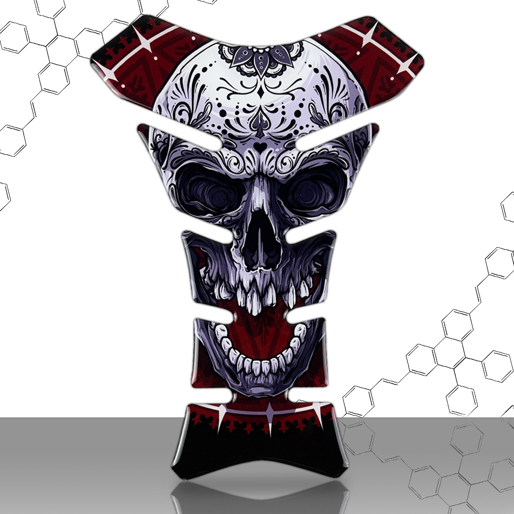 Resin Art Accessories - 3D Resin Skull Decal Motorcycle Fuel