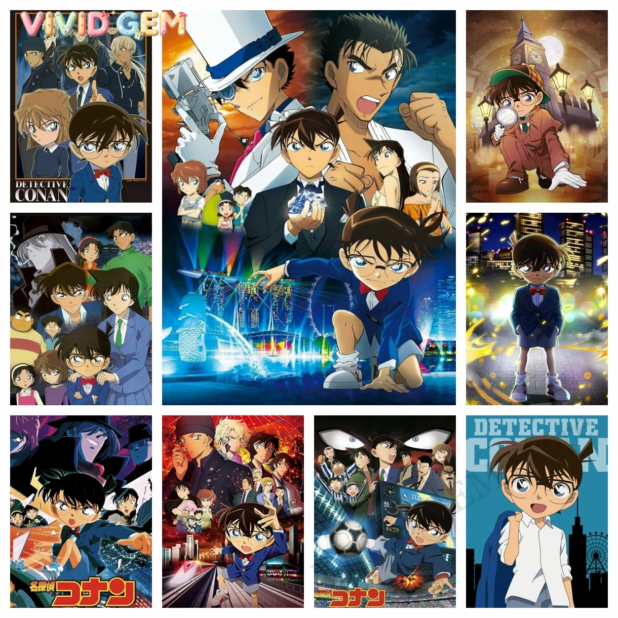 Resin Art Canvas - VIVID GEM 2024 New Detective Conan