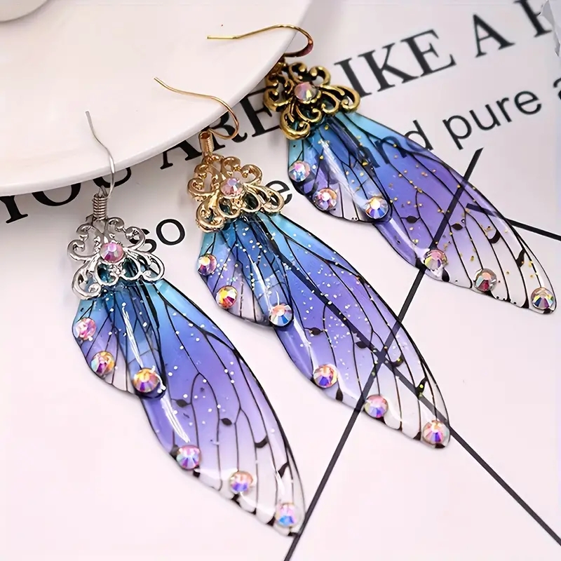 Pearl Powder Resin - 1 Wings Crystal Glue Molds, Crystal
