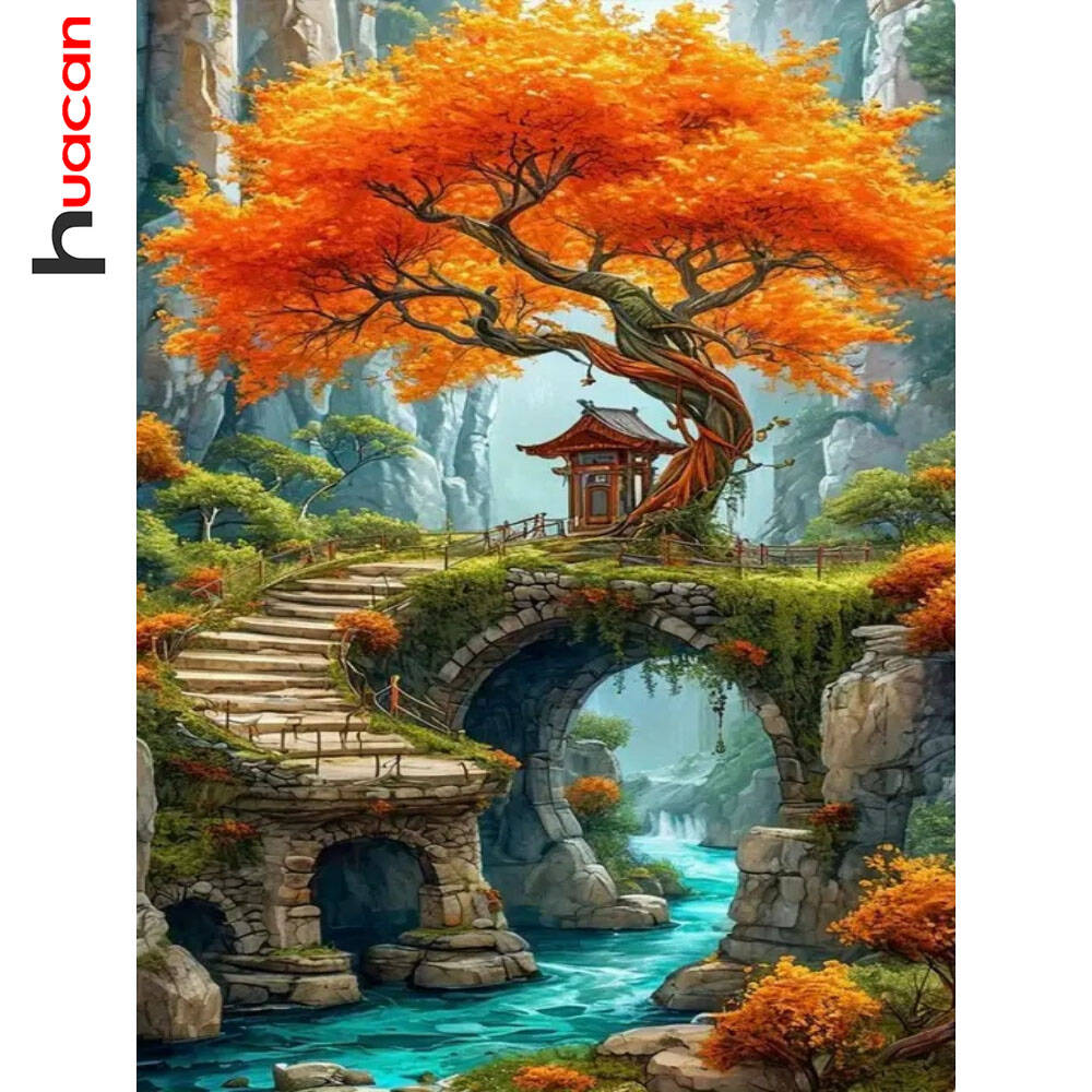 Resin Art Resin - Huacan Beautiful Scenery DIY Diamond Painting