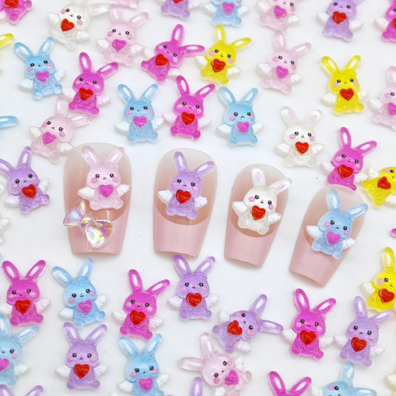 Resin Art Resin - New cute Angel Love cartoon rabbit