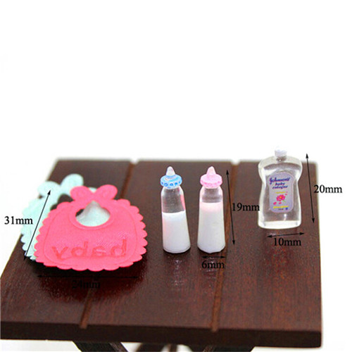 Resin Art Baby - 1:12 Dolls House Miniature Baby Bottles