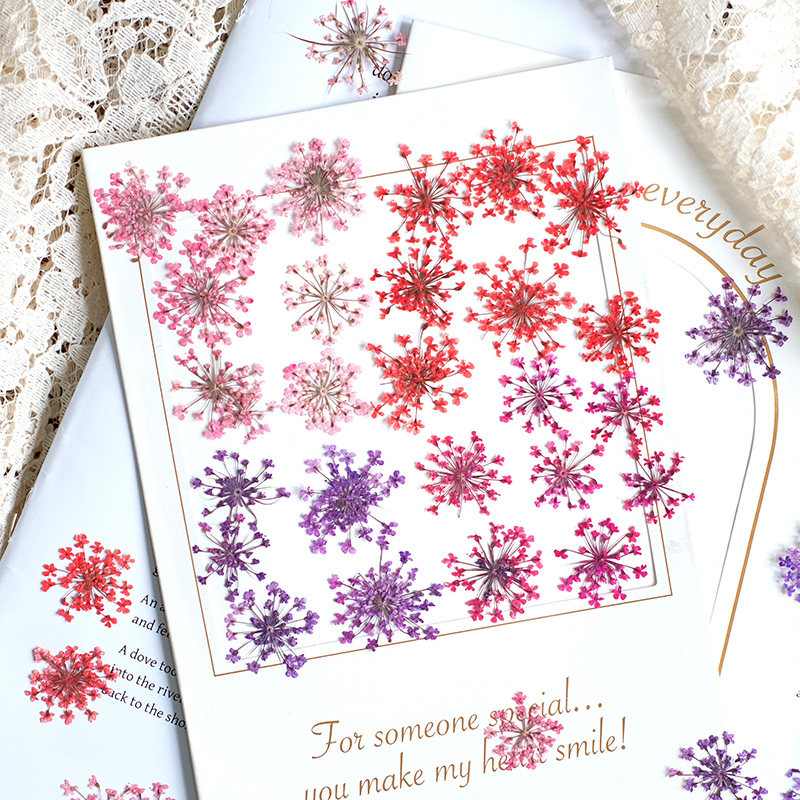Resin Art Baby - 24pcs, 2-2.5cm, Nature Dyed Mini Lace