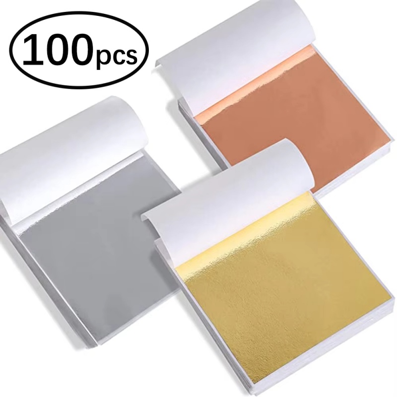 Resin Art Gift For Anniversary - 100pcs Imitation Gold Sliver Copper Foil