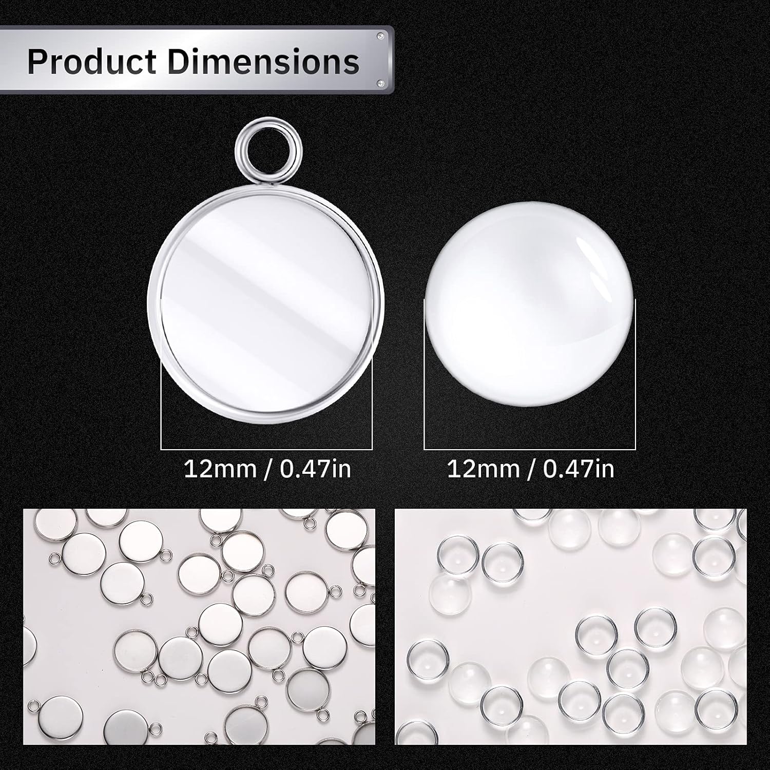 20 Pieces Stainless Steel Roun - Resin Art Keychain review and price