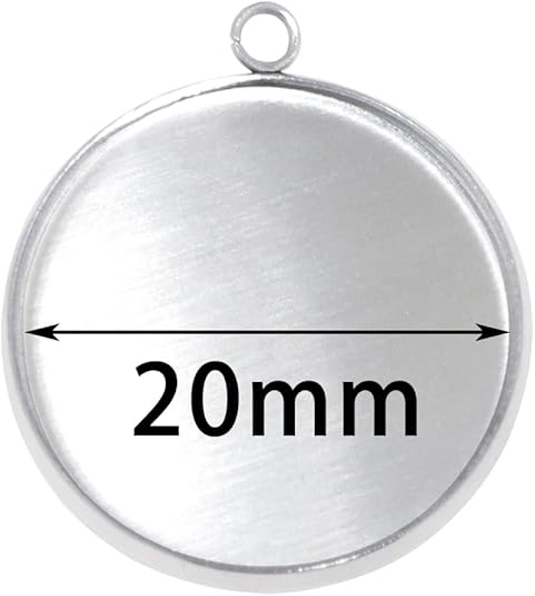 20 Pieces Stainless Steel Roun - Resin Art Keychain review and price