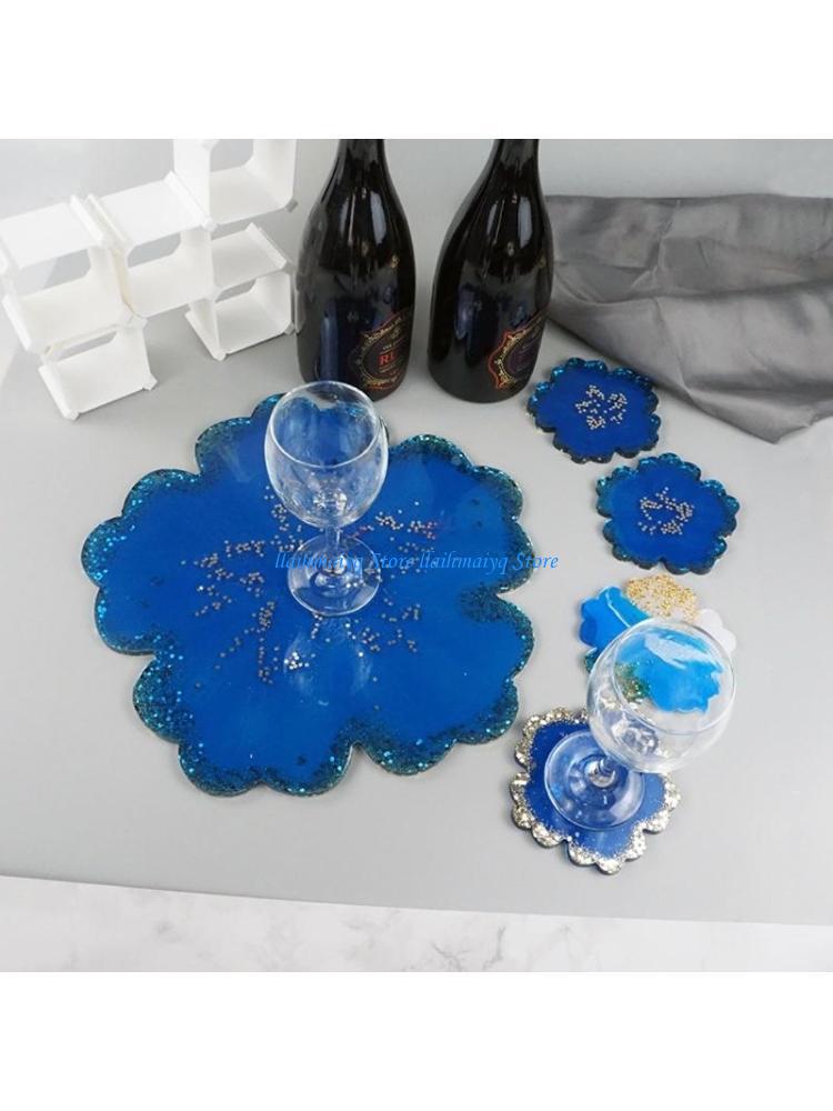 573B 5Pieces Large Flower Resi - Resin Art Geode review and price