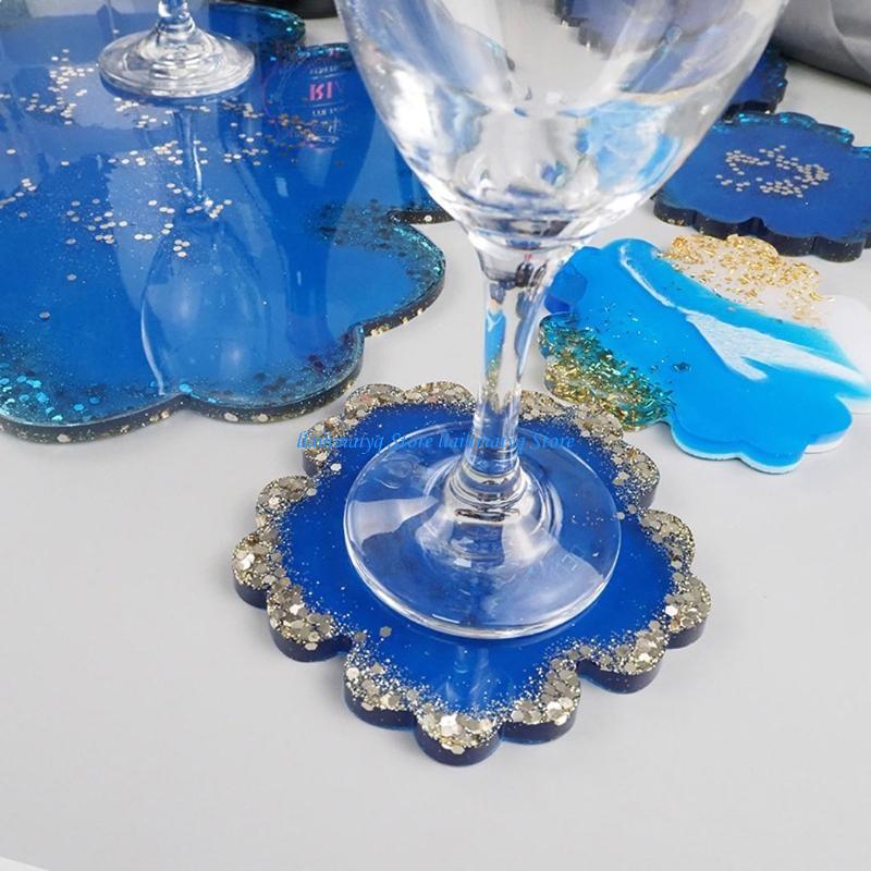 573B 5Pieces Large Flower Resi - Resin Art Geode review and price