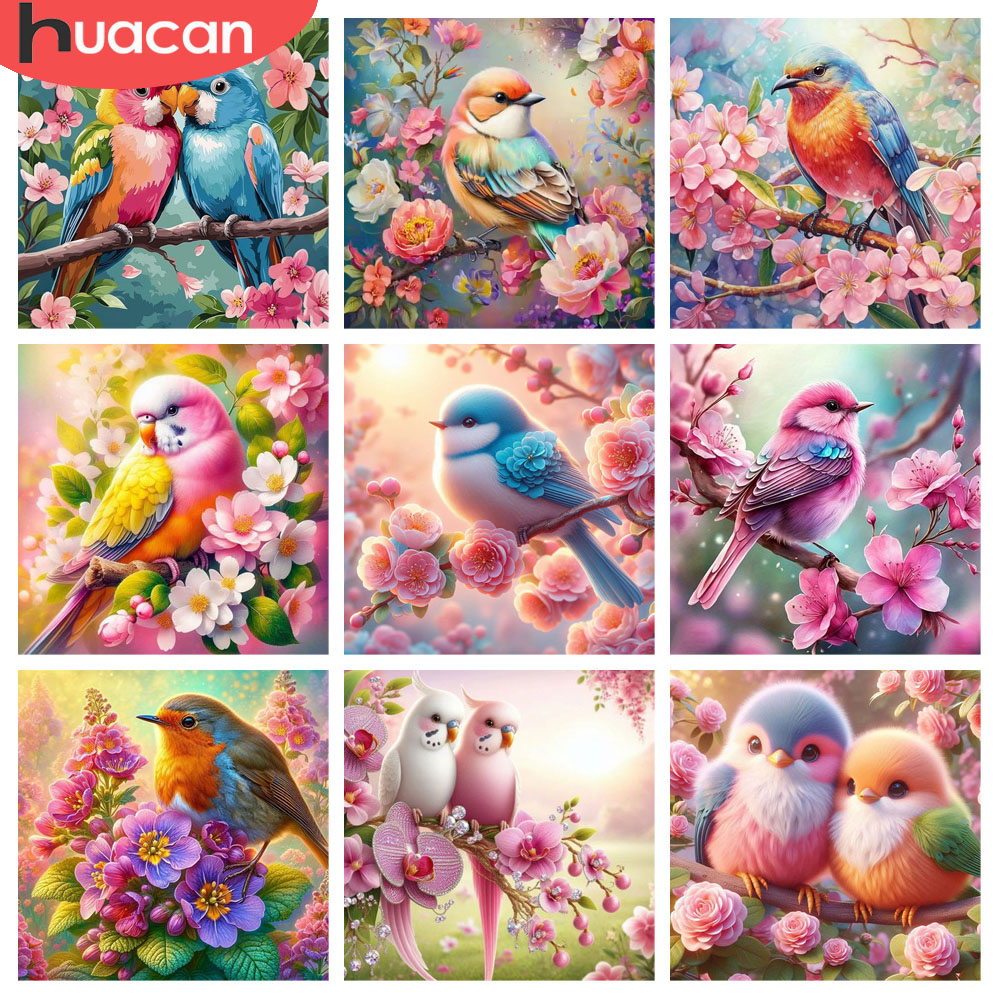 HUACAN Diamond Painting Bird F - Resin Art Of Rose review and price