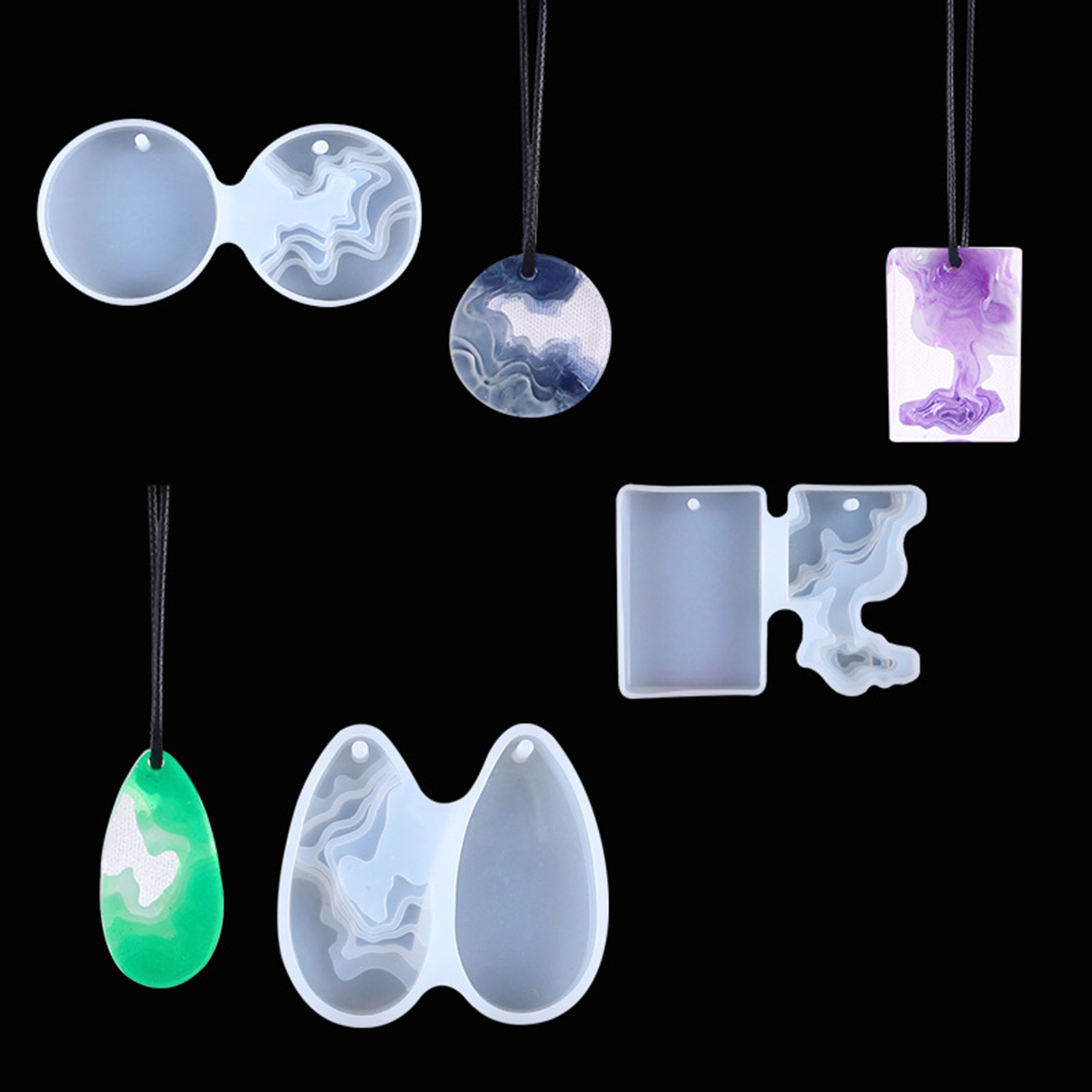 3pcs DIY Crystal Mold Set Roun - Resin Art Geode review and price