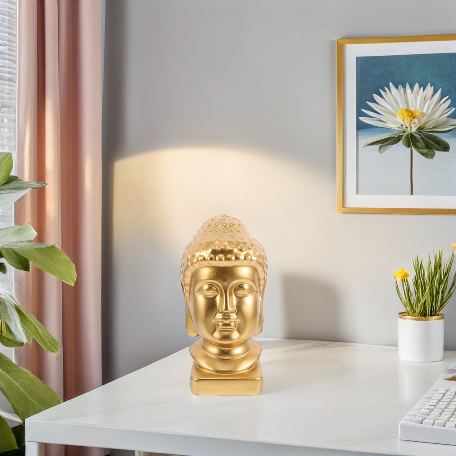 Resin Buddha Head Art Statue E - Resin Art Resin review and price