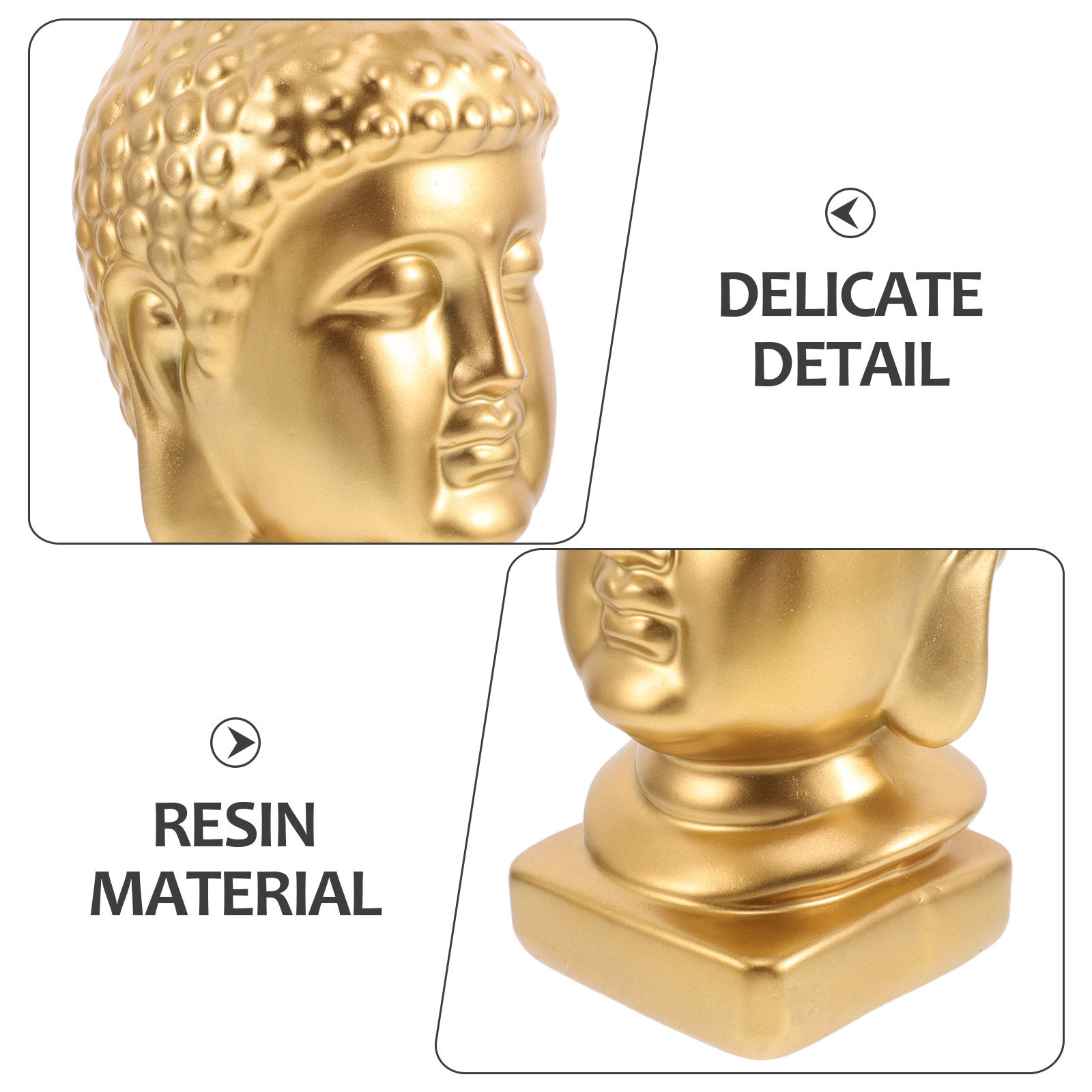 Resin Buddha Head Art Statue E - Resin Art Resin review and price