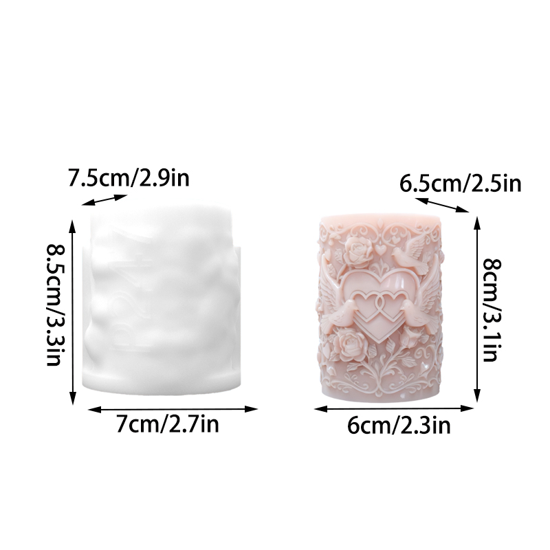 Double Heart Connected White D - Resin Art Of Rose review and price
