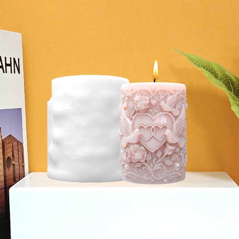 Double Heart Connected White D - Resin Art Of Rose review and price