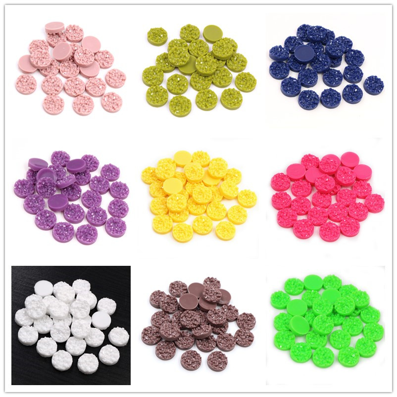 40pcs Resin Druzy Cabochons Do - Resin Art Earrings review and price