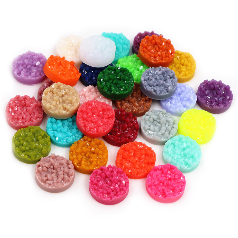 40pcs Resin Druzy Cabochons Do - Resin Art Earrings review and price