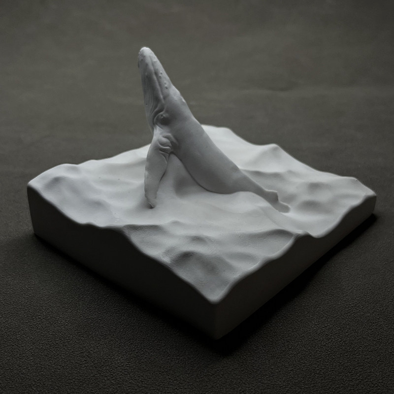 Humpback Whale Statue Plaster  - Resin Art Ocean review and price