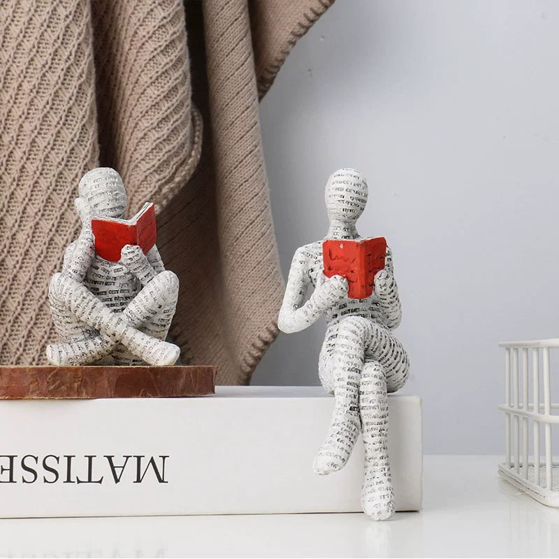 1pc Creative Reading Paper Pul - Resin Art Gift For Anniversary review and price