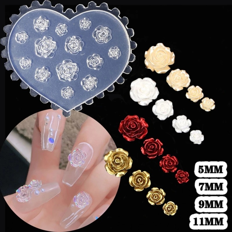 3D Rose Flower Nail Art Decora - Resin Art Of Rose review and price