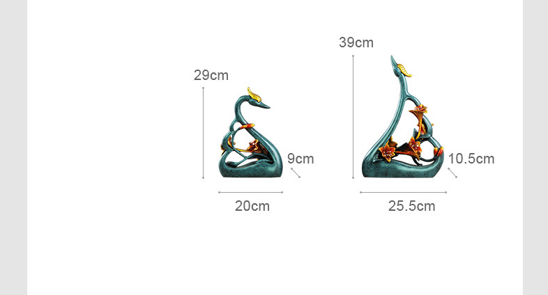 couples swan lovers art decora - Resin Art Gift For Anniversary review and price