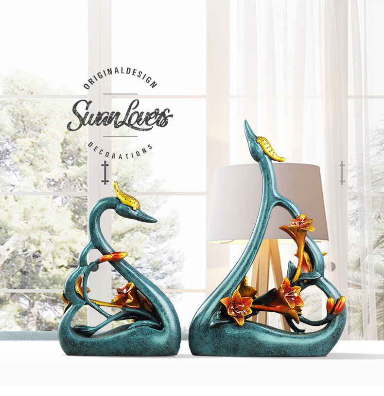 couples swan lovers art decora - Resin Art Gift For Anniversary review and price