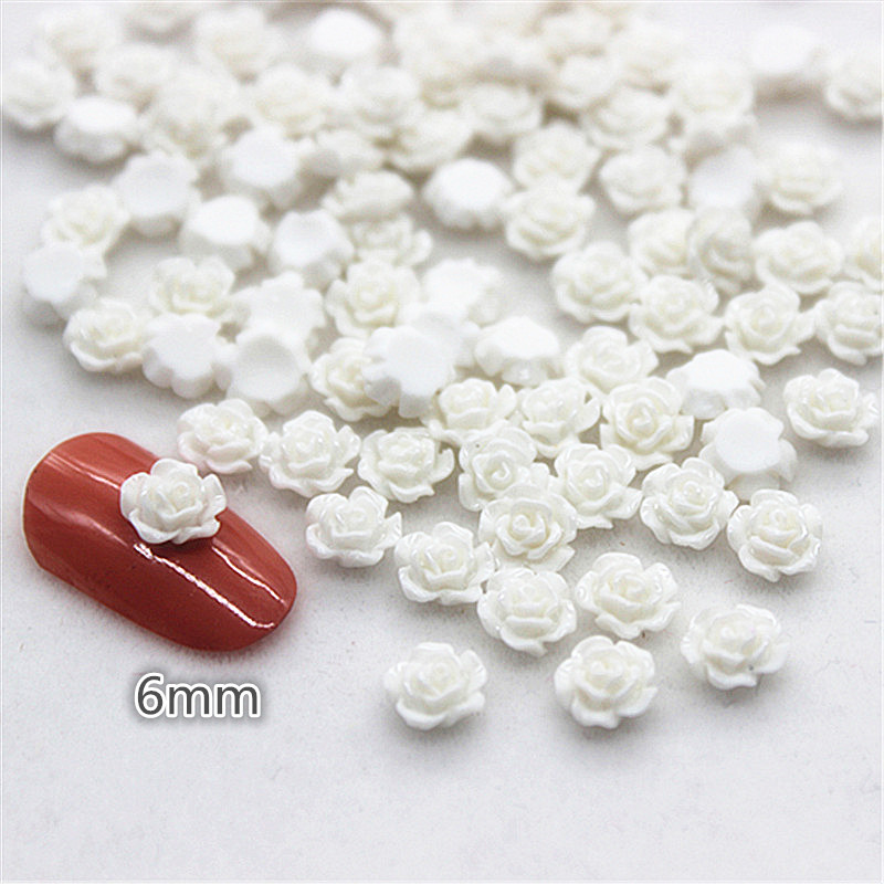 100pcs 6mm Resin Mini Rose Flo - Resin Art Of Rose review and price