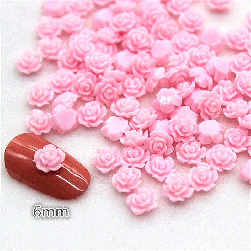 100pcs 6mm Resin Mini Rose Flo - Resin Art Of Rose review and price