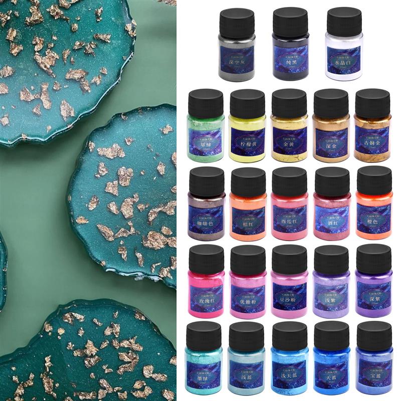 24Colors Epoxy Resin Dye Mica  - Pearl Powder Resin review and price