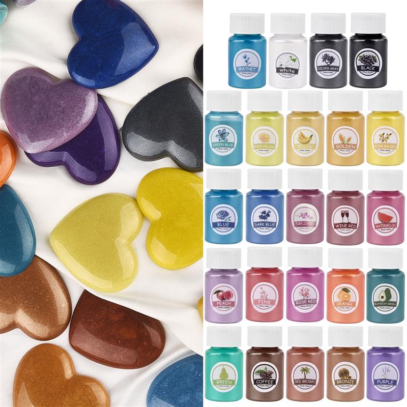 24Colors Epoxy Resin Dye Mica  - Pearl Powder Resin review and price