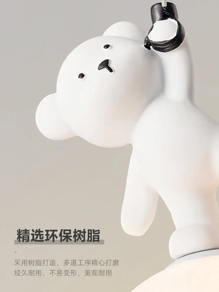 Bear Lamp Cartoon Nursery Beds - Resin Art Baby review and price