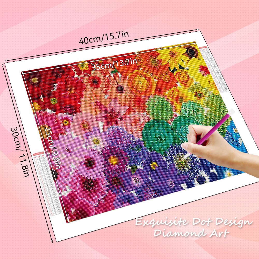HUACAN Diamond Art Kits Flower - Resin Art Of Rose review and price