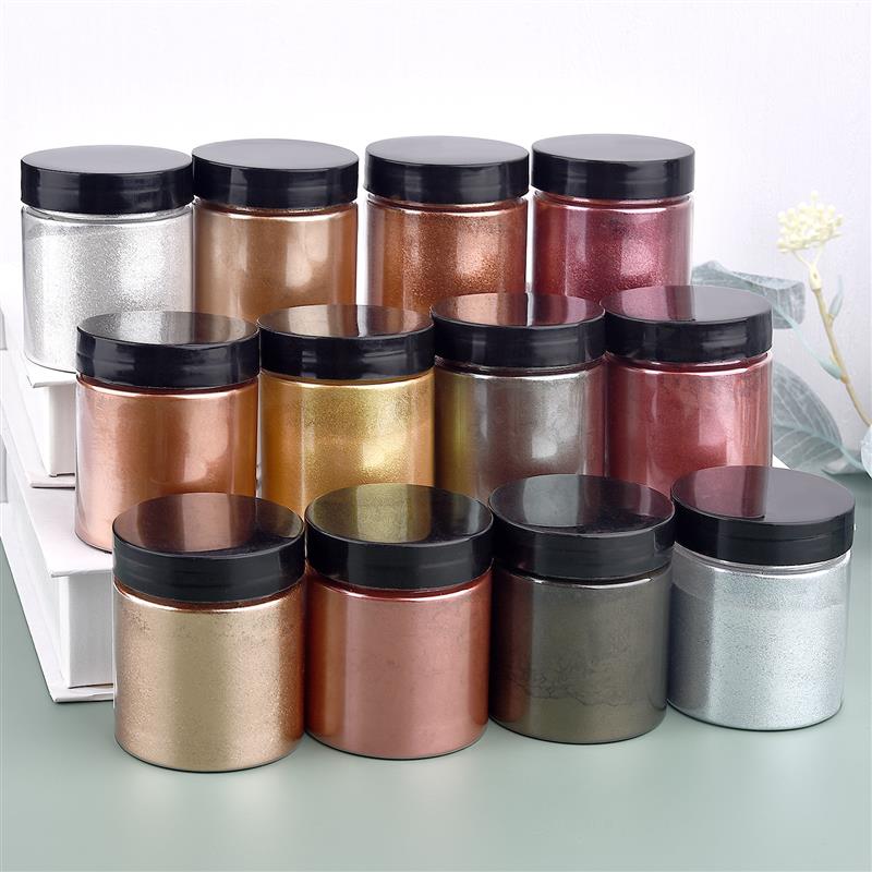 50g Shimmer Metallic Gold Silv - Pearl Powder Resin review and price