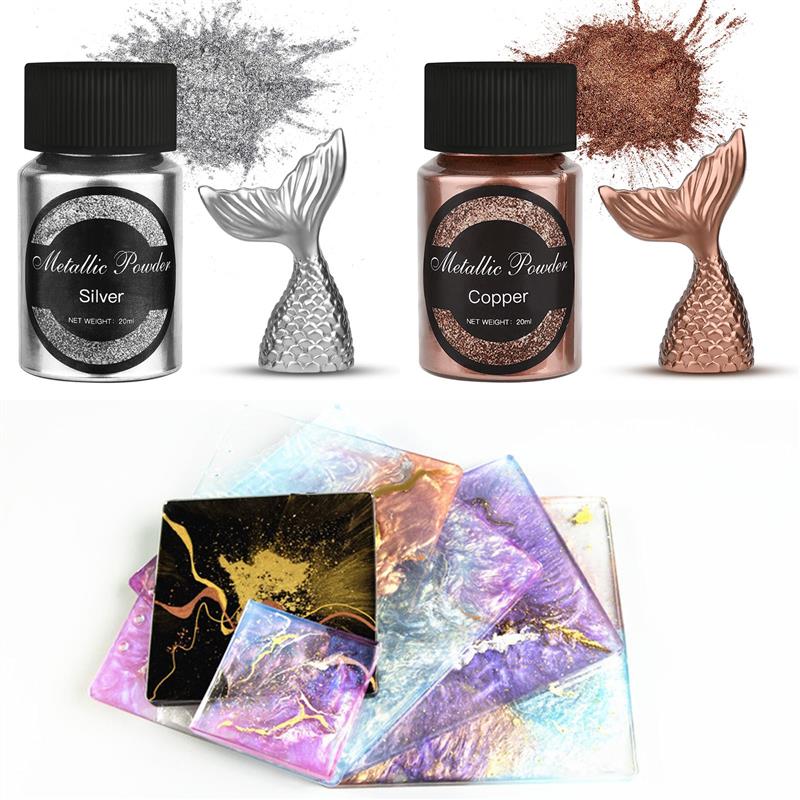 20 Ml Shimmer Metallic Gold Si - Pearl Powder Resin review and price