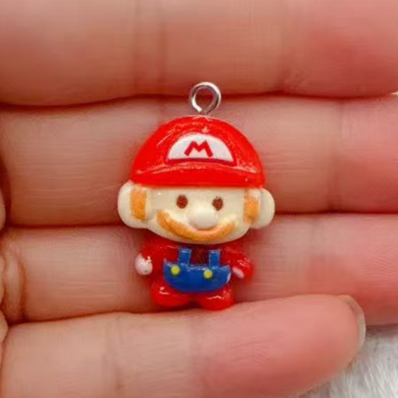 10pcs resin cartoon pendant, D - Resin Art Earrings review and price