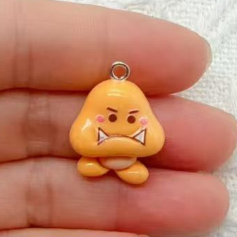 10pcs resin cartoon pendant, D - Resin Art Earrings review and price
