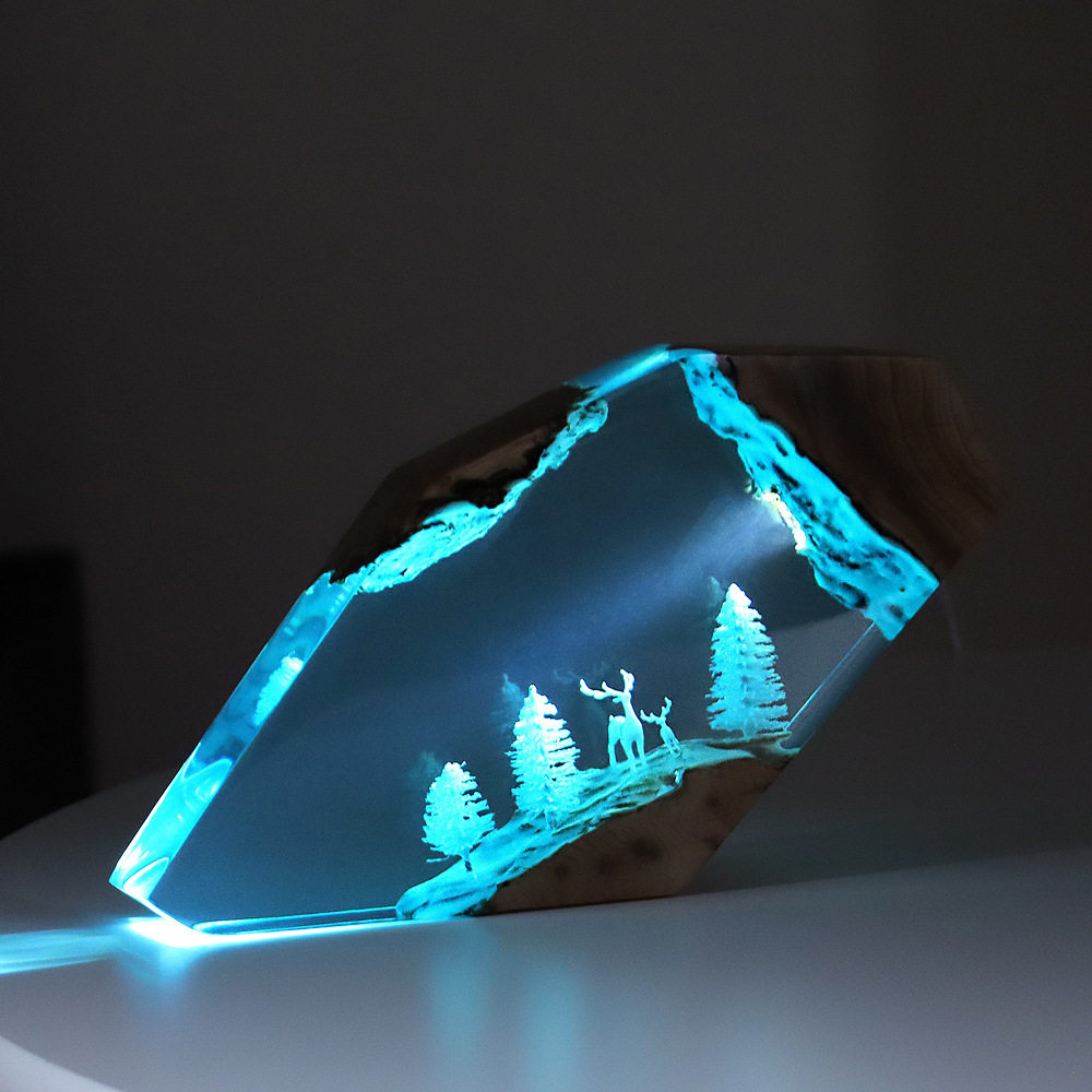 Forest Fairy Deer Desktop Art  - Resin Art Resin review and price