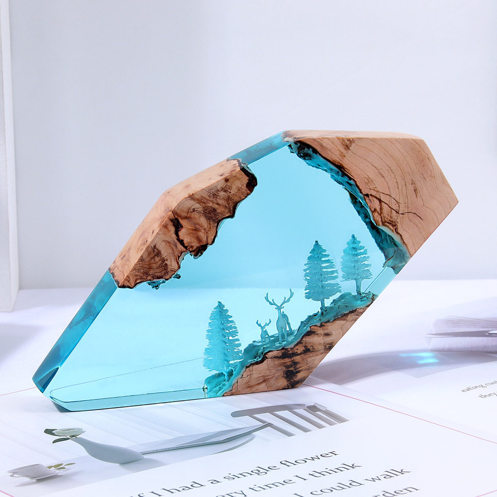 Forest Fairy Deer Desktop Art  - Resin Art Resin review and price