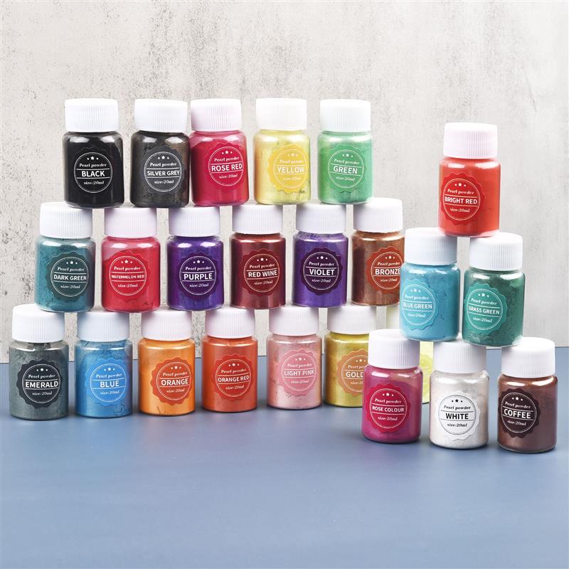 24 Coloers 10g Pearl Powder UV - Pearl Powder Resin review and price