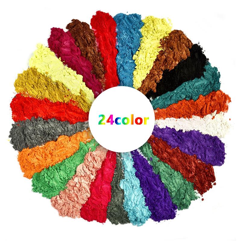 24 Coloers 10g Pearl Powder UV - Pearl Powder Resin review and price