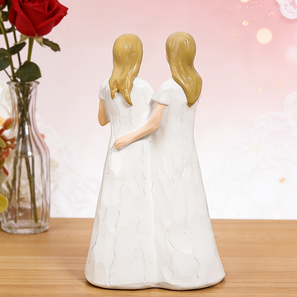 1pc Heartfelt Sister Figurine  - Resin Art Gift For Anniversary review and price