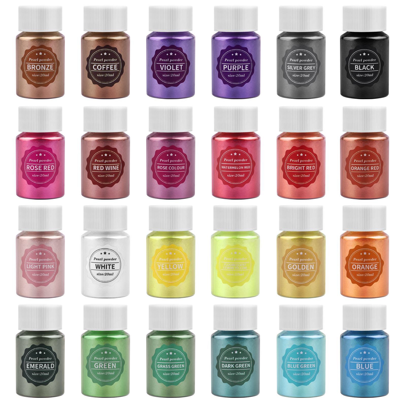 24 Colors 10g Mirror Natural M - Pearl Powder Resin review and price