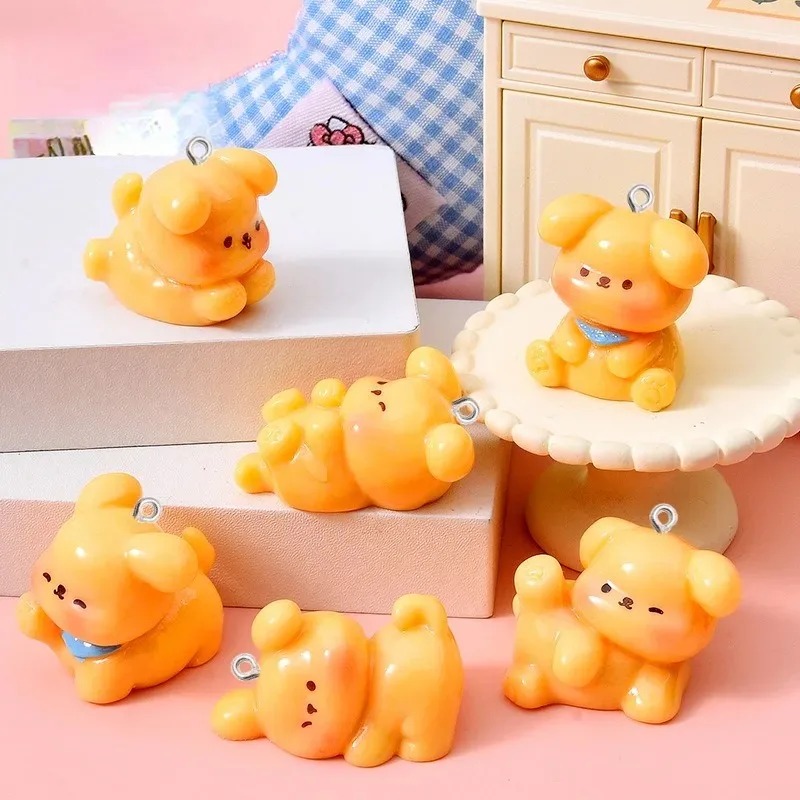 10Pcs Cute Cartoon Dog Acrylic - Resin Art Earrings review and price
