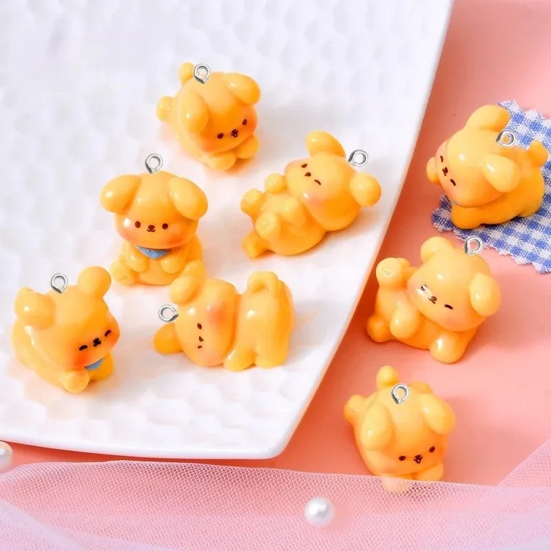 10Pcs Cute Cartoon Dog Acrylic - Resin Art Earrings review and price