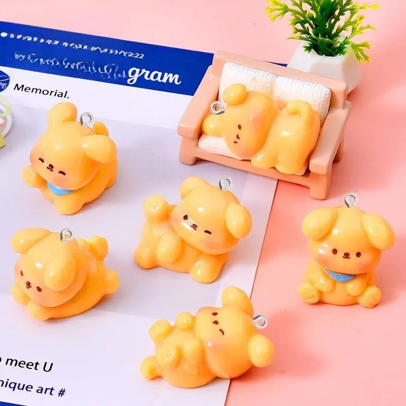 10Pcs Cute Cartoon Dog Acrylic - Resin Art Earrings review and price