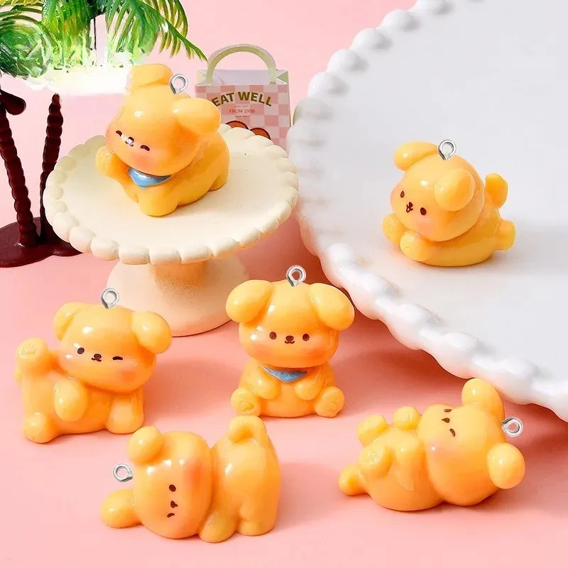10Pcs Cute Cartoon Dog Acrylic - Resin Art Earrings review and price