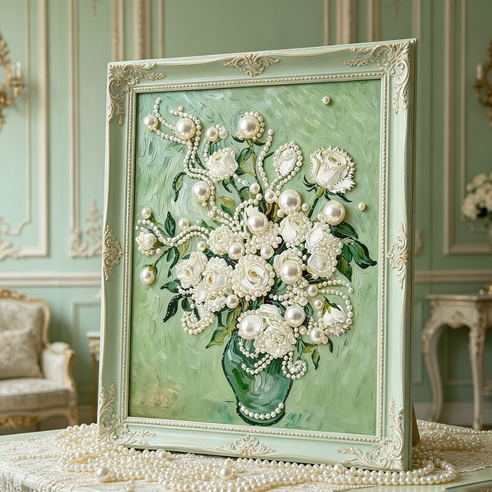 Huacan DIY Pearl Art Painting  - Resin Art Of Rose review and price