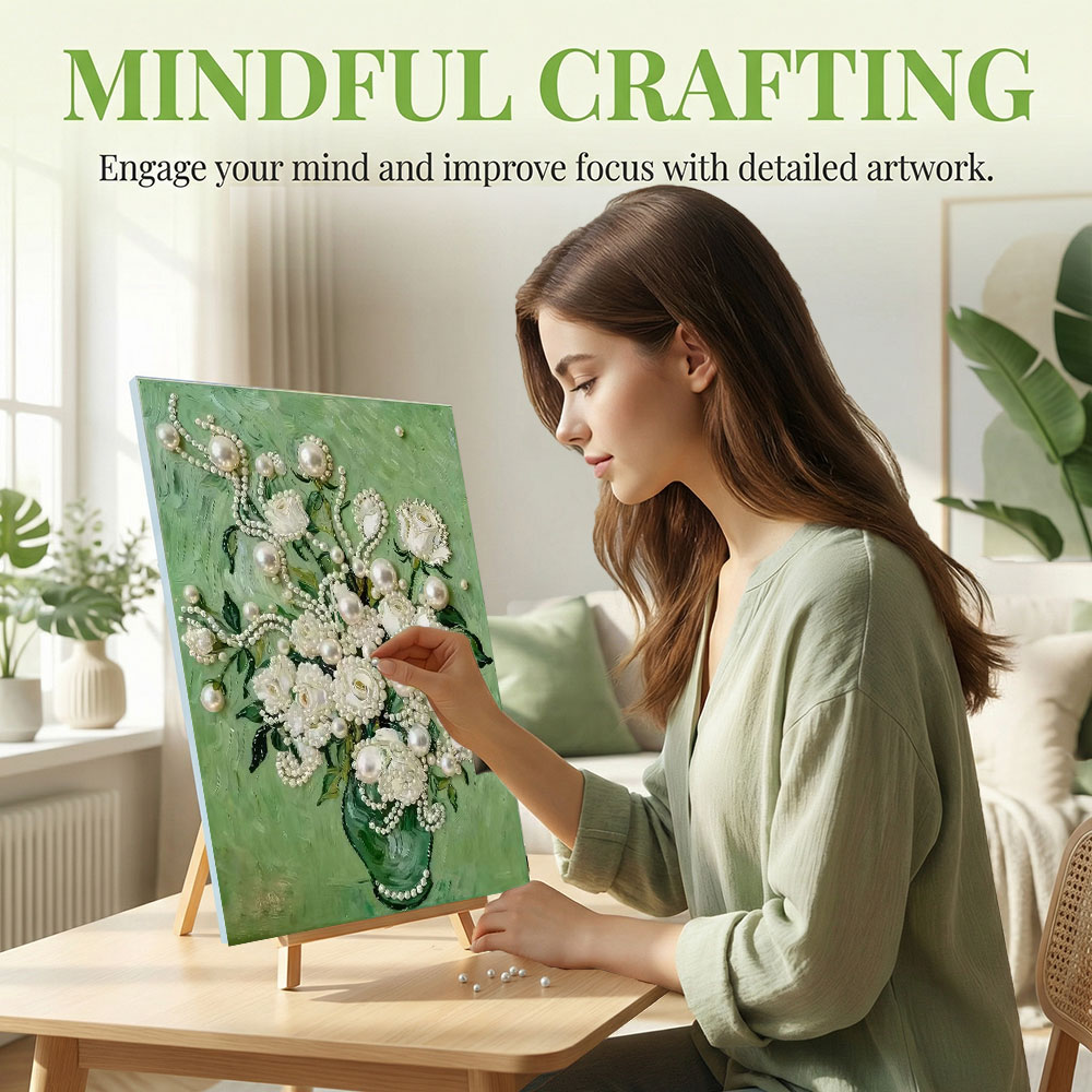 Huacan DIY Pearl Art Painting  - Resin Art Of Rose review and price