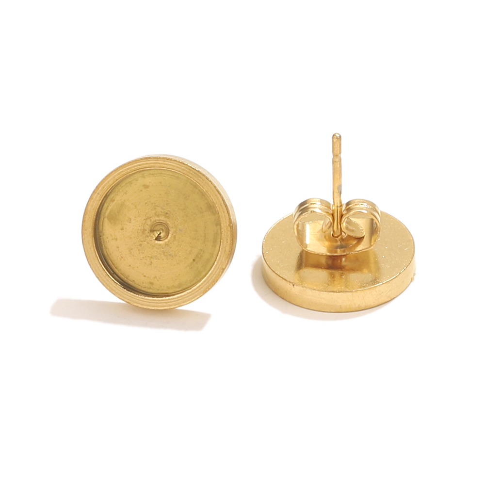 10pcs Stainless Steel Gold Ear - Resin Art Earrings review and price