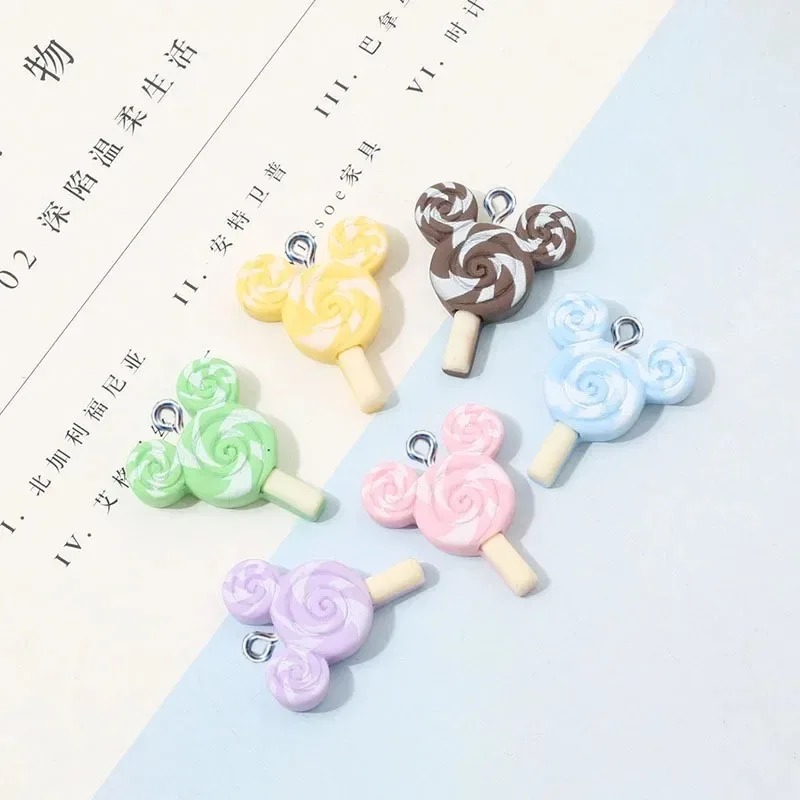 10Pcs Kawaii Mouse Lollipop Re - Resin Art Keychain review and price